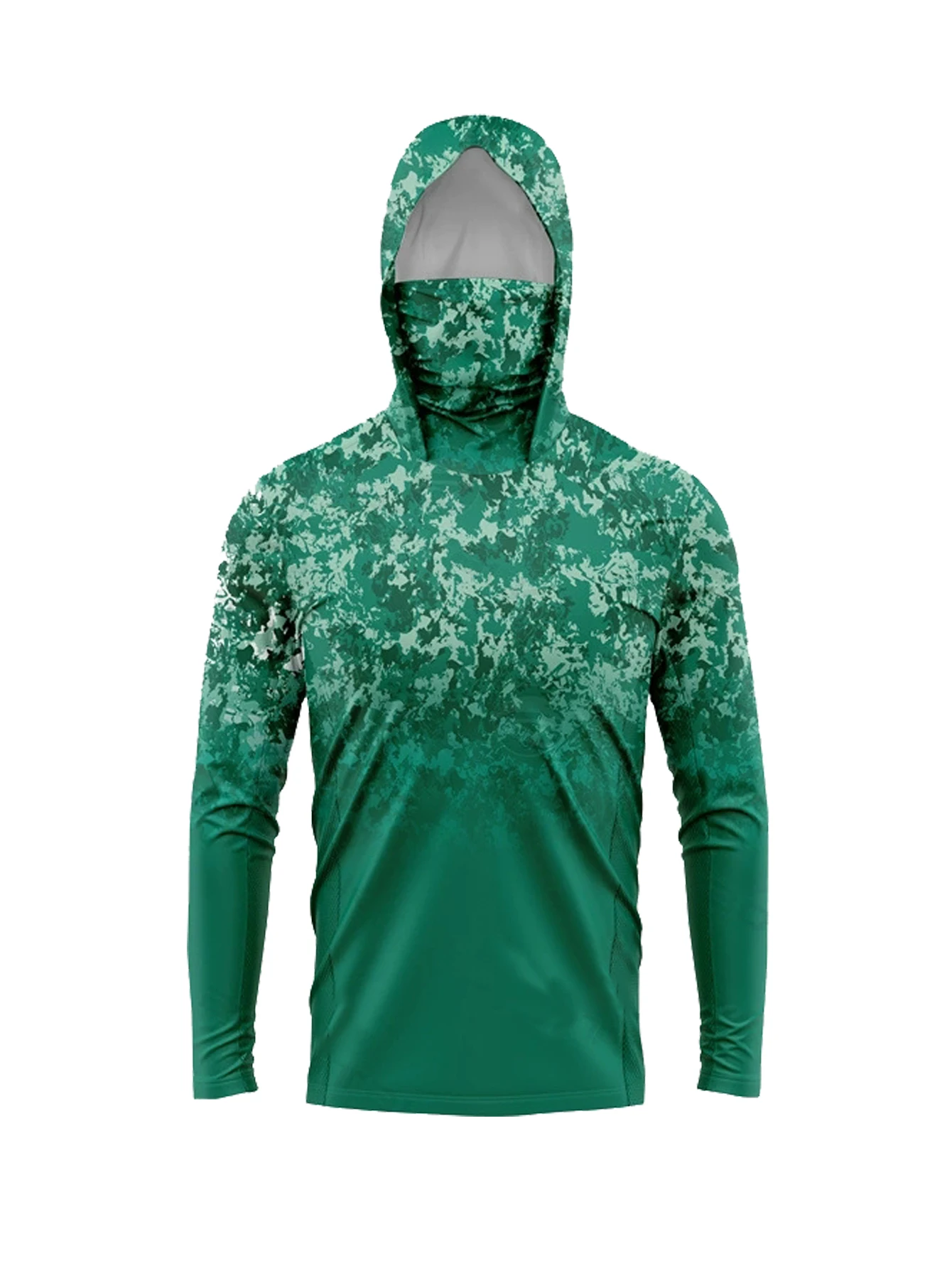 Fishing Mask Sun Protection - Camiseta masculina com proteção solar UPF50