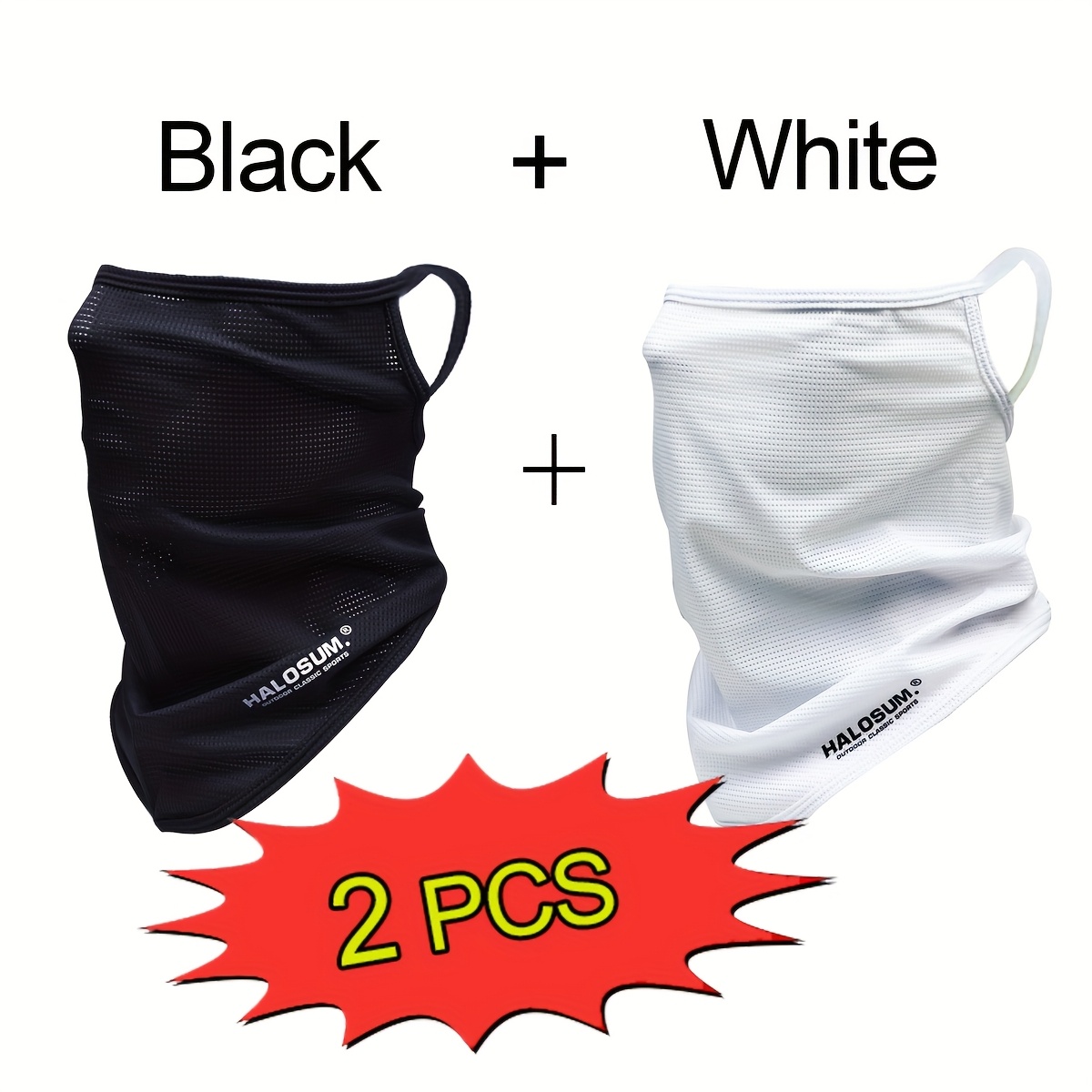 1/2 Peças Máscara Facial de Se - Fishing Mask Sun Protection avaliação e preço